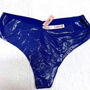 NWT Victoria’s Secret dream shimmer string xxl royal blue
